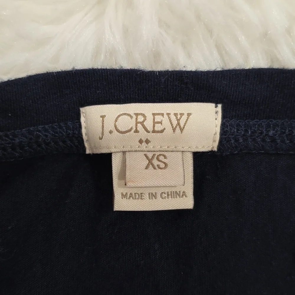 J. Crew Dark Blue Top. Size XS